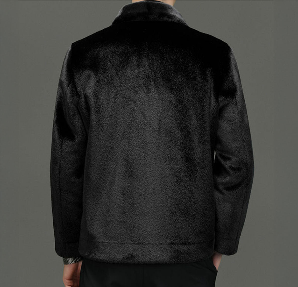 Winter Faux Fur Jacket Men