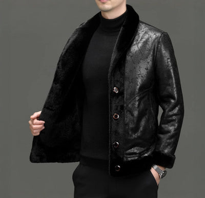 Winter Faux Fur Jacket Men
