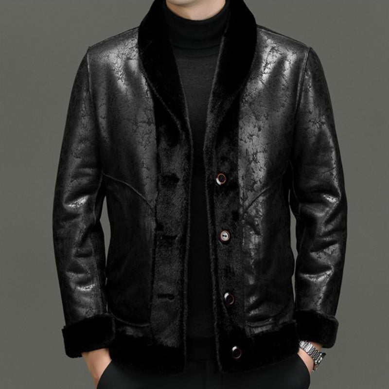 Winter Faux Fur Jacket Men