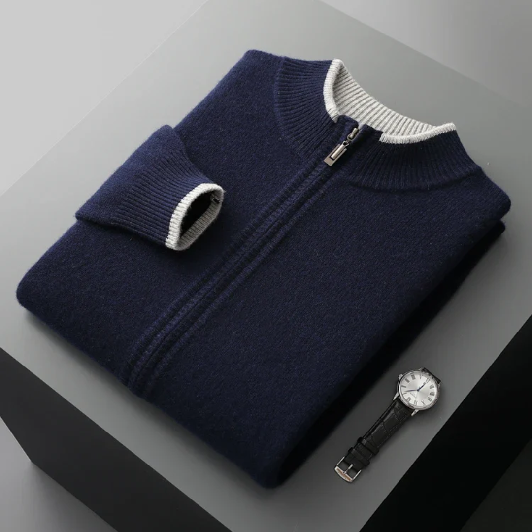 Kingston Wool Full Zip Sweater