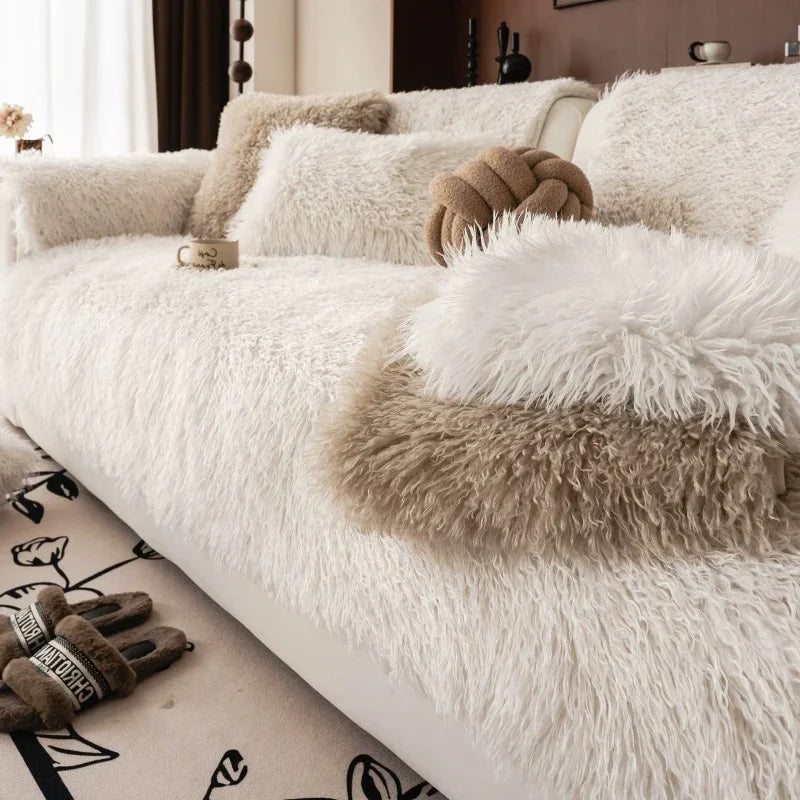 Non-Slip Plush Sofa Cover