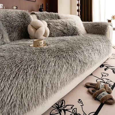 Non-Slip Plush Sofa Cover