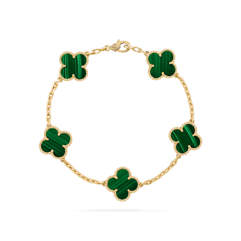 Vintage Leaf Clover Bracelet Women