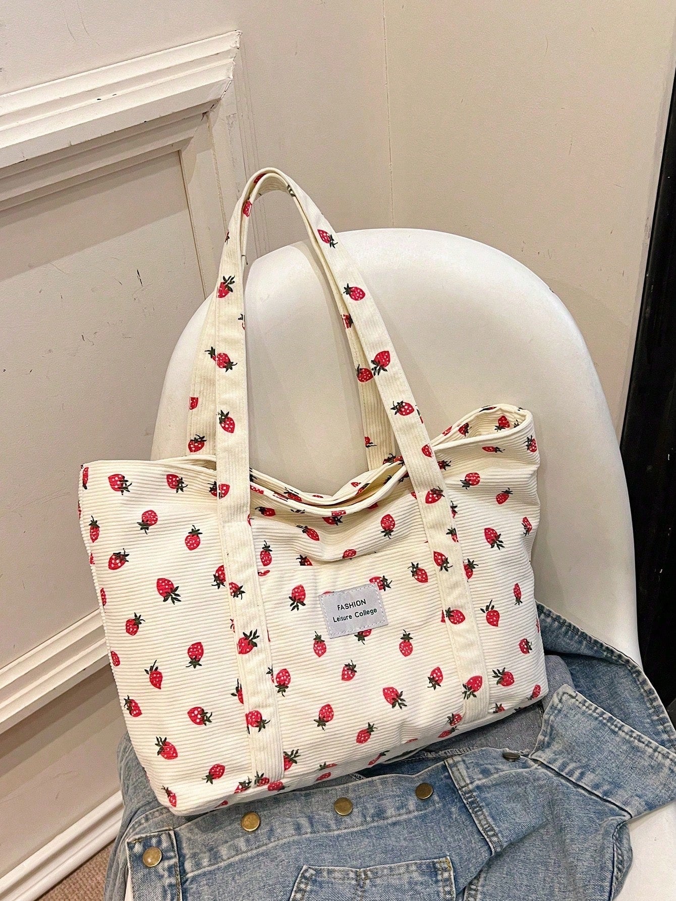 Corduroy Women's Tote Bag