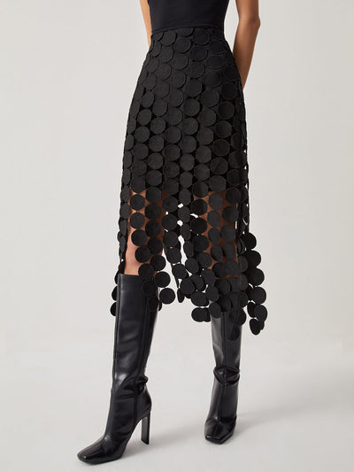 Laser Cut Women's Maxi Skirt