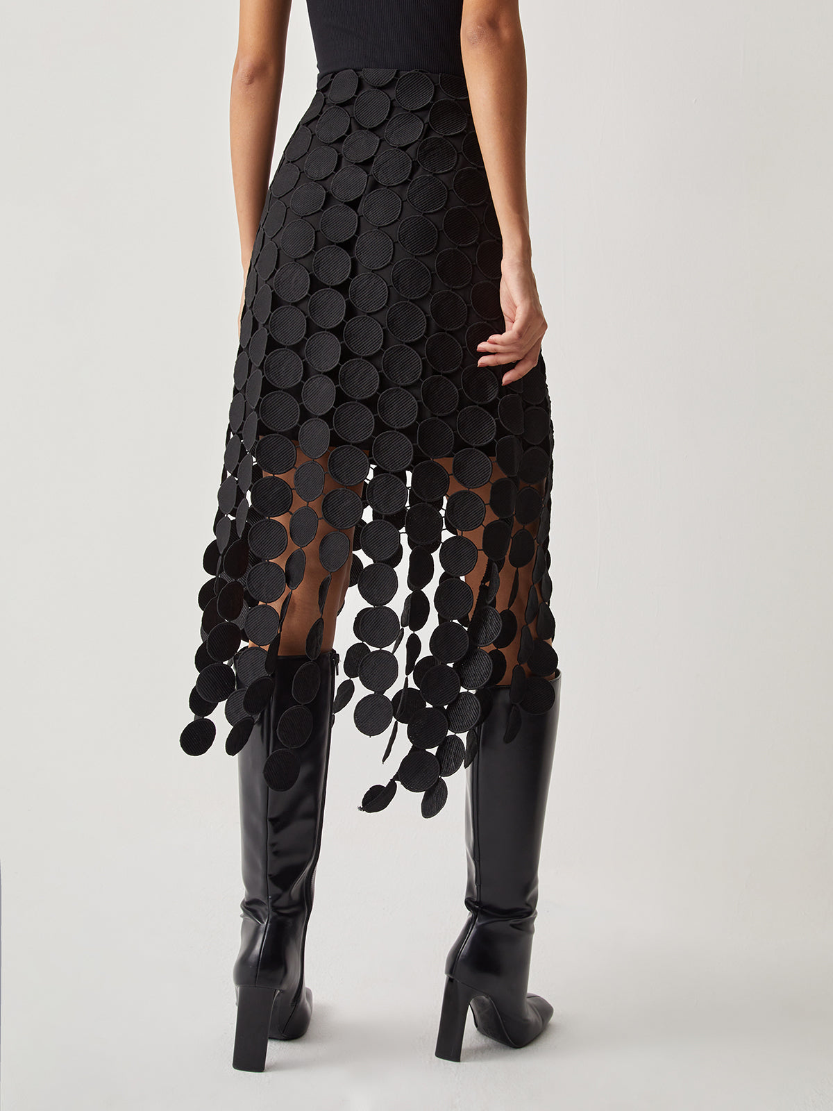 Laser Cut Women's Maxi Skirt