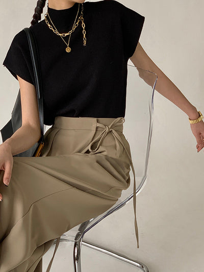 Short Sleeve Knit Women's Jumper