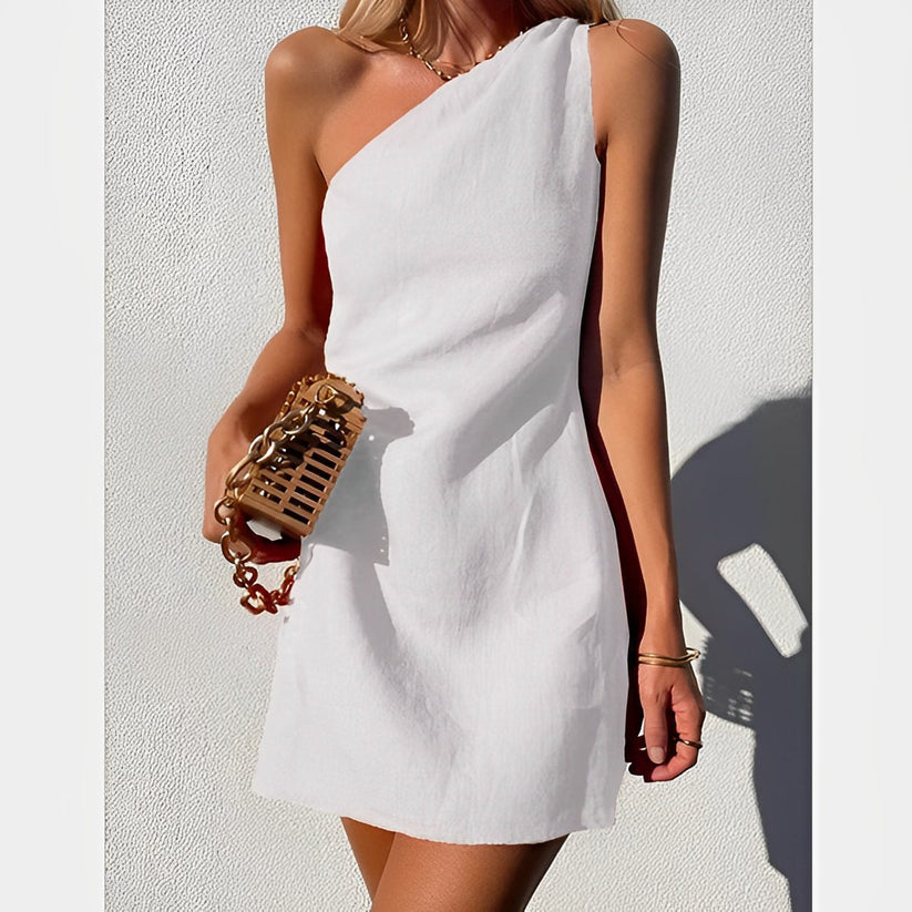 Asymmetrical Summer Mini Dress Women