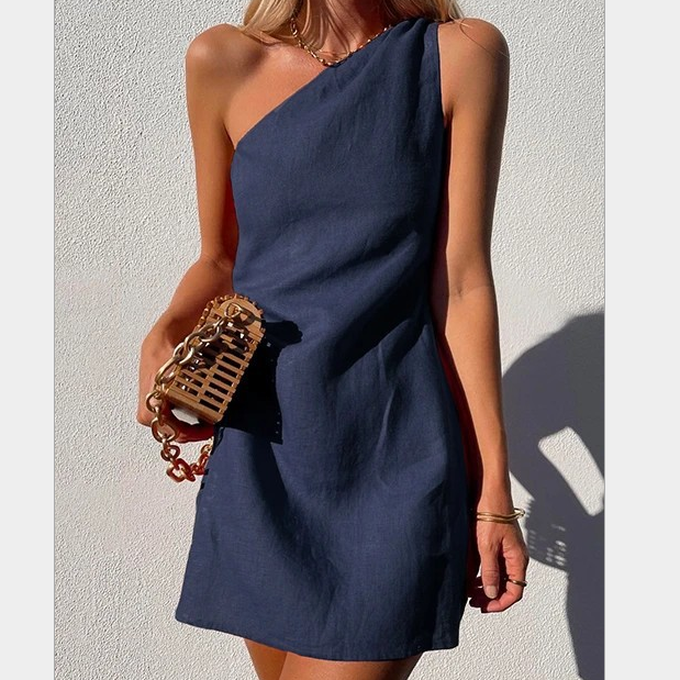 Asymmetrical Summer Mini Dress Women