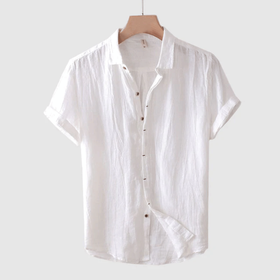 Lightweight White Linen Shirt