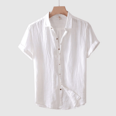 Lightweight White Linen Shirt