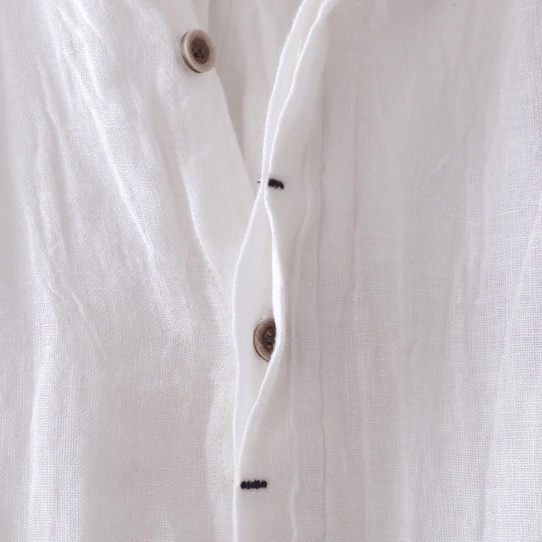 Lightweight White Linen Shirt