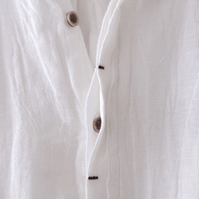 Lightweight White Linen Shirt