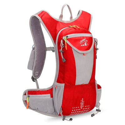 Lightweight, waterproof backpack with breathable back panel and organised storage space.