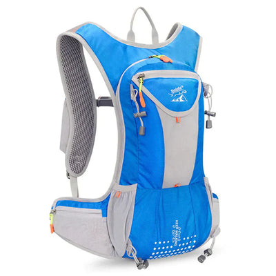Lightweight, waterproof backpack with breathable back panel and organised storage space.