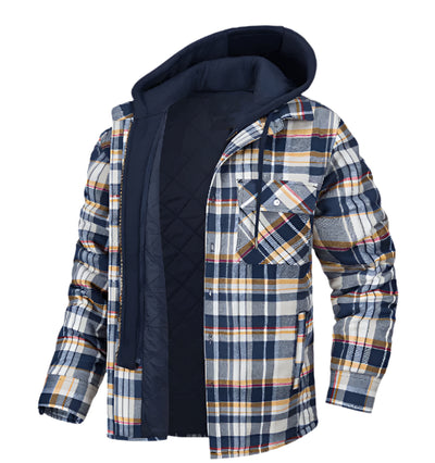 Warm Aussietactix winter jacket for men with hood, fleece-lined and water-repellent.