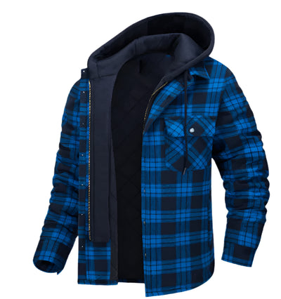 Warm Aussietactix winter jacket for men with hood, fleece-lined and water-repellent.