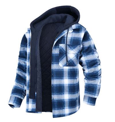 Warm Aussietactix winter jacket for men with hood, fleece-lined and water-repellent.