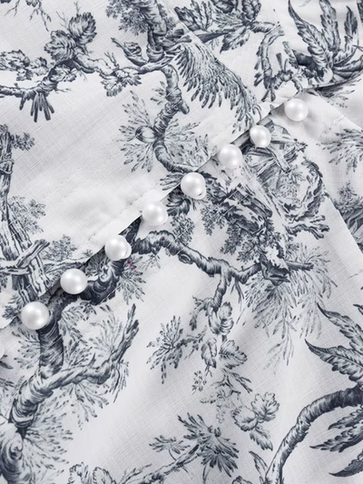 Printed Long Sleeve Mini Dress Women