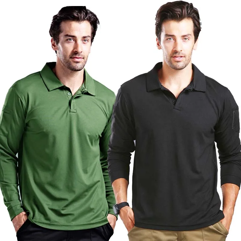 Tactical, breathable long-sleeved shirt for men, ideal for camping, work and outdoor activities.