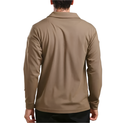 Tactical, breathable long-sleeved shirt for men, ideal for camping, work and outdoor activities.
