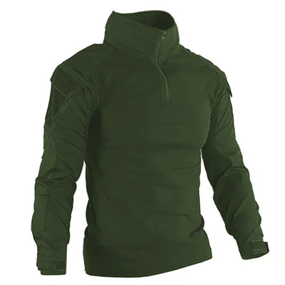 Tactical camouflage shirt for hiking, hunting and outdoor sports.