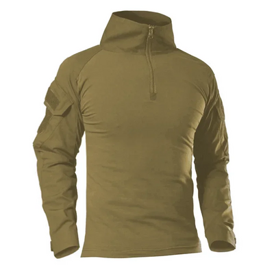 Tactical camouflage shirt for hiking, hunting and outdoor sports.