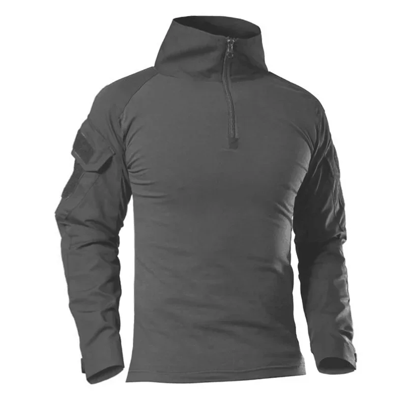 Tactical camouflage shirt for hiking, hunting and outdoor sports.