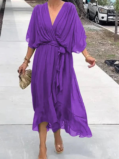 V-Neck Wrap Women’s Summer Dress