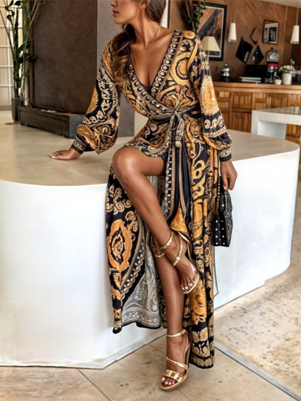 Bohemian Print Women's Maxi Dress