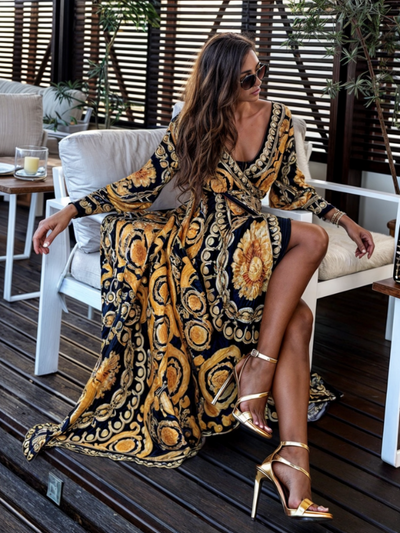 Bohemian Print Women's Maxi Dress