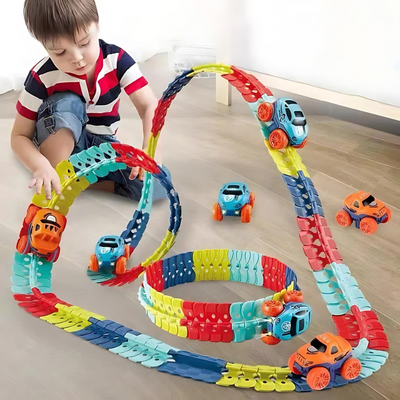 Flexible Race Car Track Set Toys