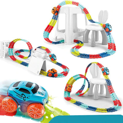 Flexible Race Car Track Set Toys