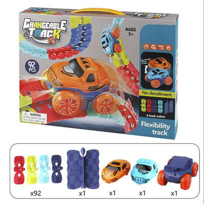 Flexible Race Car Track Set Toys