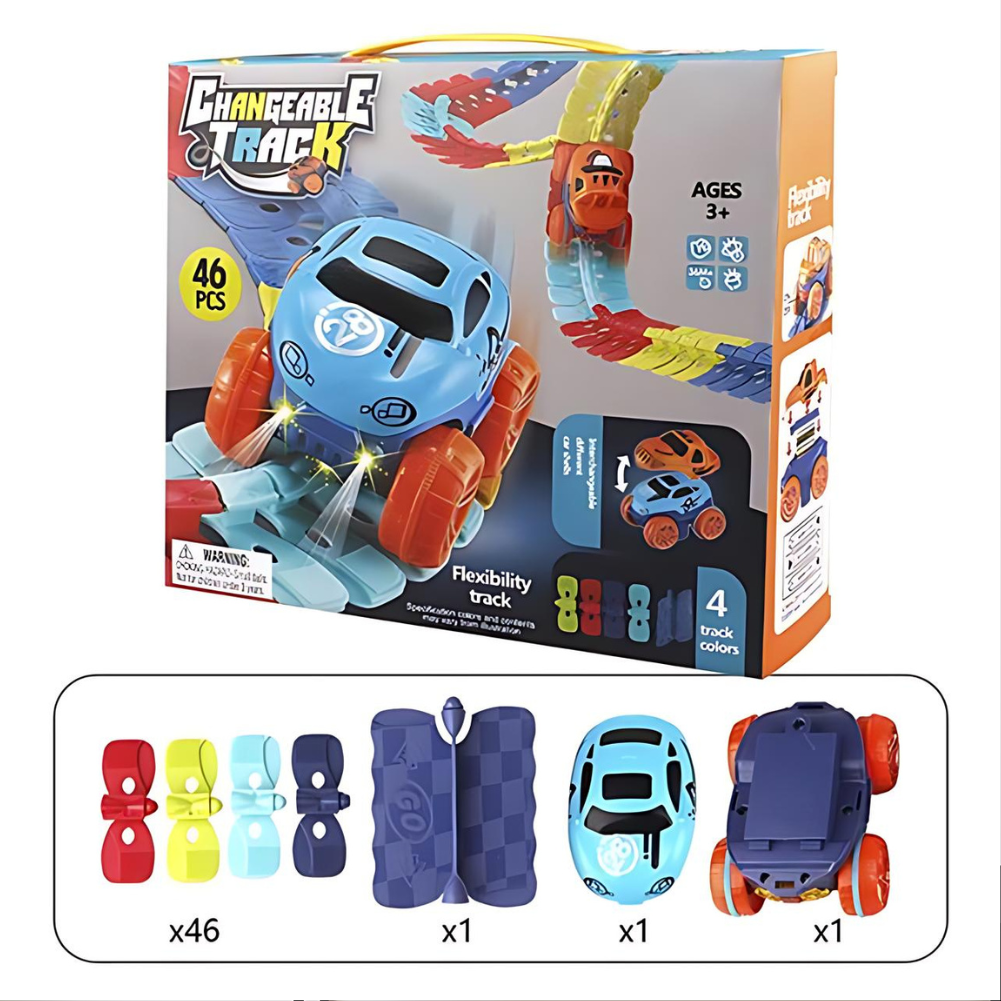 Flexible Race Car Track Set Toys