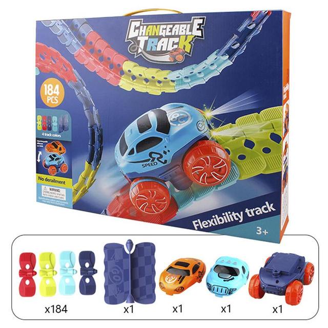 Flexible Race Car Track Set Toys