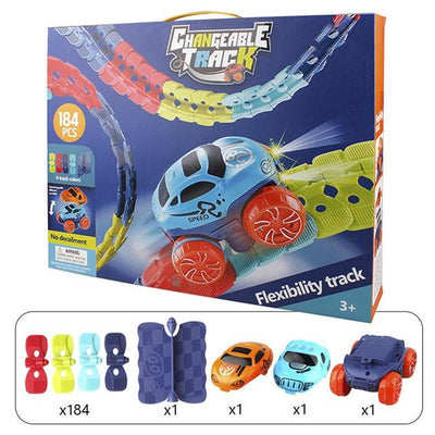 Flexible Race Car Track Set Toys