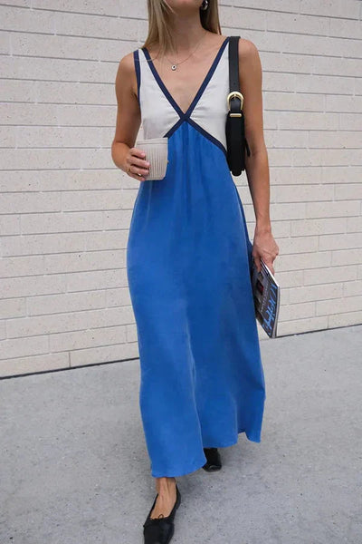 Summer V-Neck Maxi Dress Women