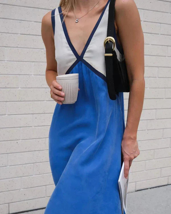 Summer V-Neck Maxi Dress Women