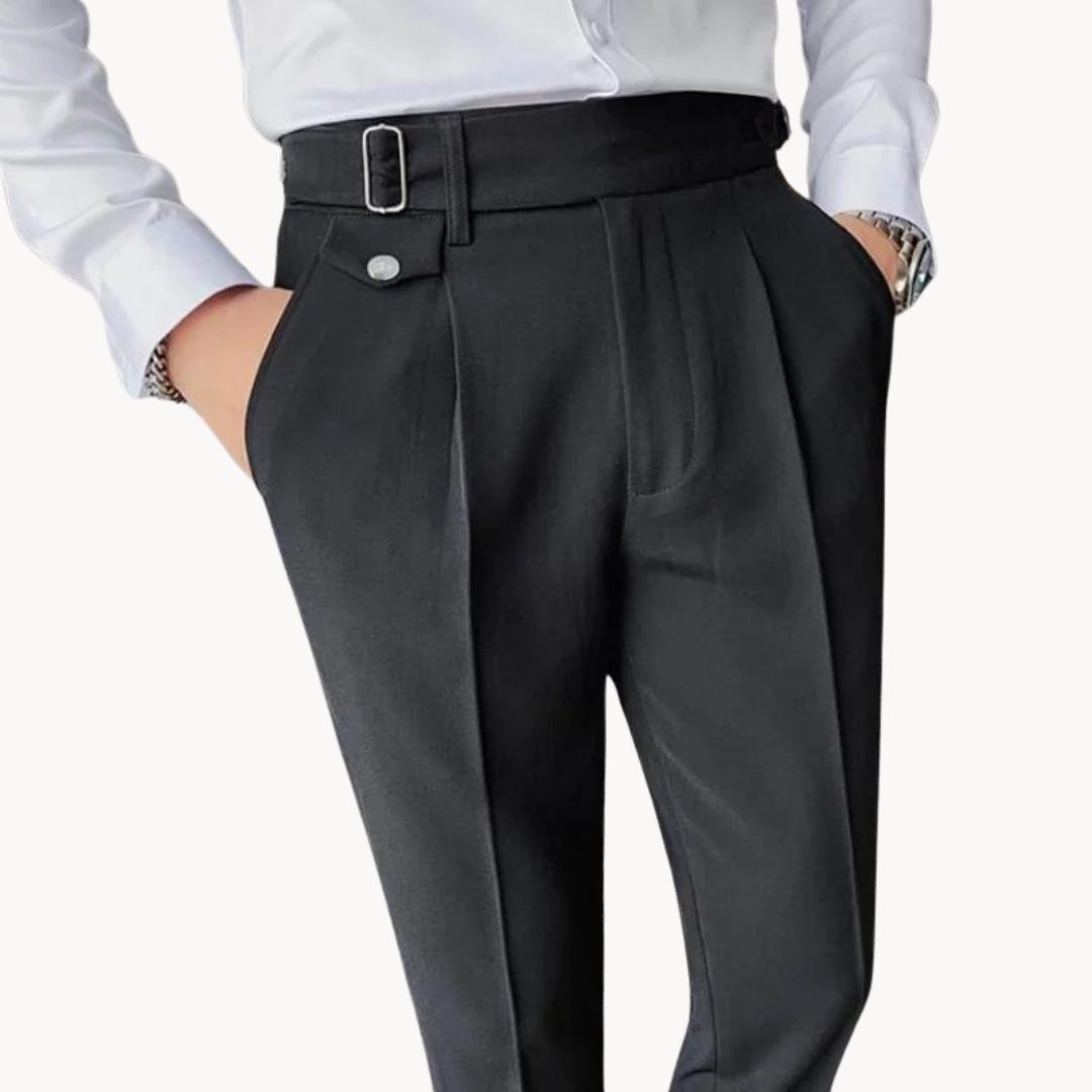 Pleated Classic Tailored Trousers
