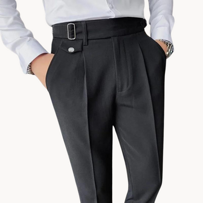 Pleated Classic Tailored Trousers