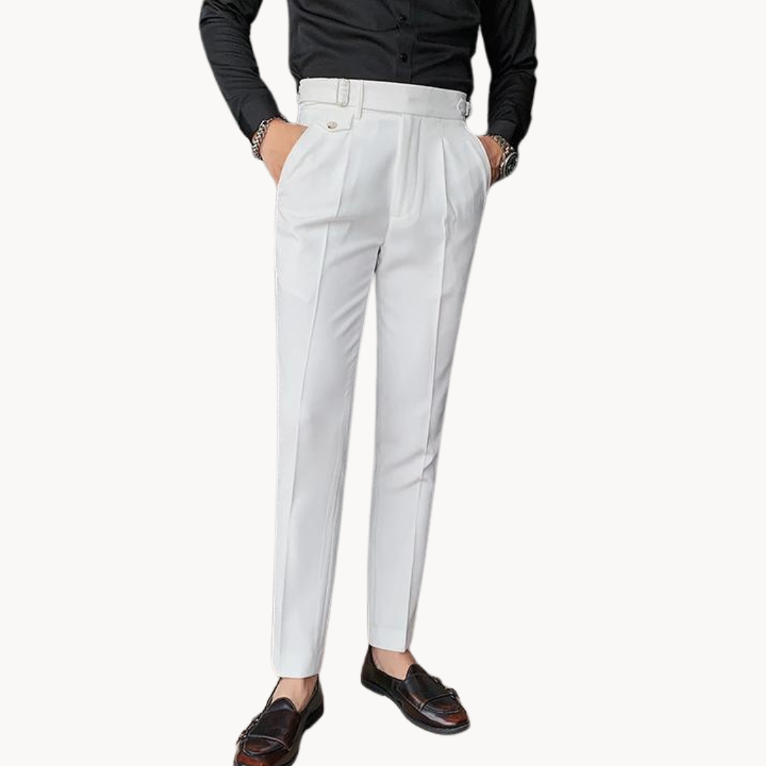 Pleated Classic Tailored Trousers