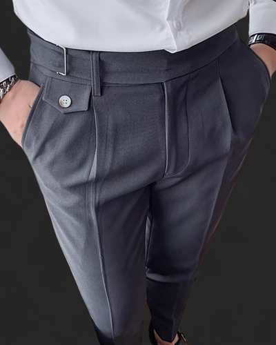 Pleated Classic Tailored Trousers