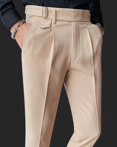 Pleated Classic Tailored Trousers
