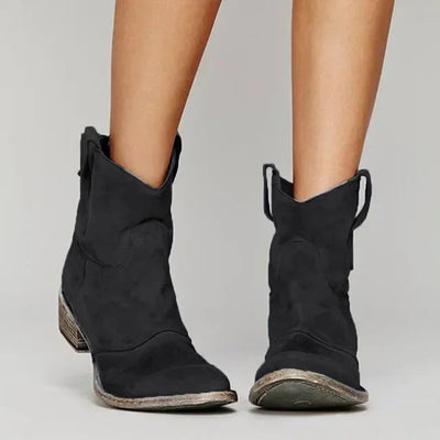Cowboy Vintage-Style Ankle Boots