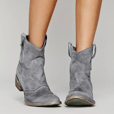 Cowboy Vintage-Style Ankle Boots