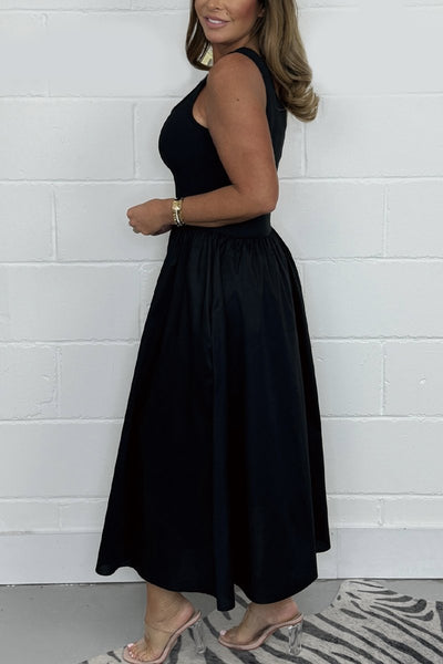 Sleeveless Smocked Women’s Midi Dress