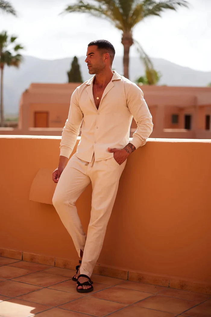 Relaxed Summer Linen Lounge Set