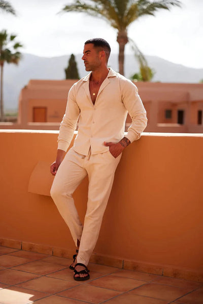 Relaxed Summer Linen Lounge Set