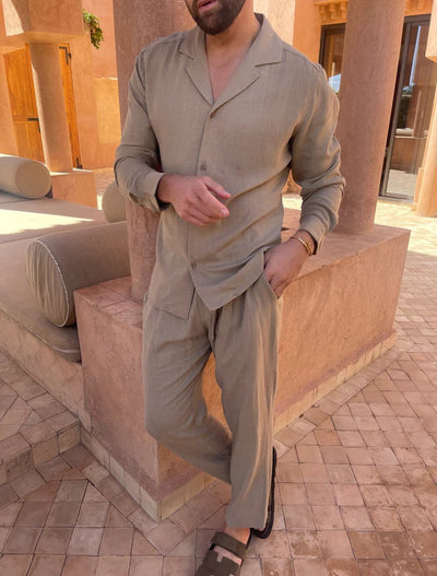 Relaxed Summer Linen Lounge Set